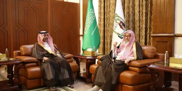 المفتي العام يستقبل أمين محافظة الطائف في مقر الرئاسة العامة للإفتاء