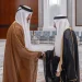 منصور بن متعب ينقل تعازي القيادة لأمير قطر في وفاة الشيخ حمد بن خليفة