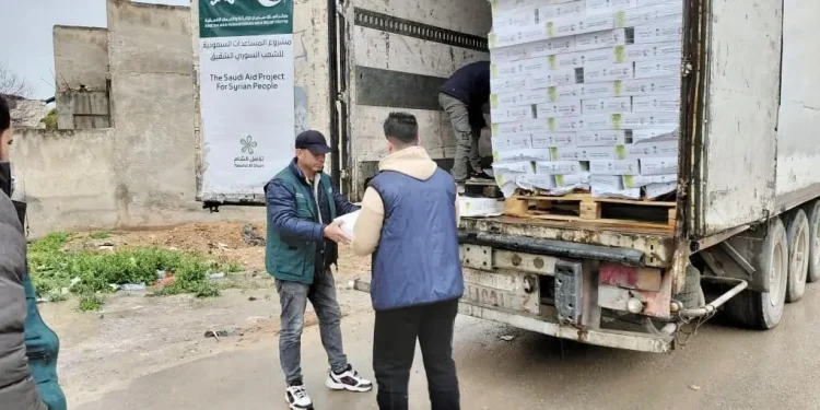 سلمان للإغاثة يوزّع 750 كرتون تمر في طرطوس بسوريا