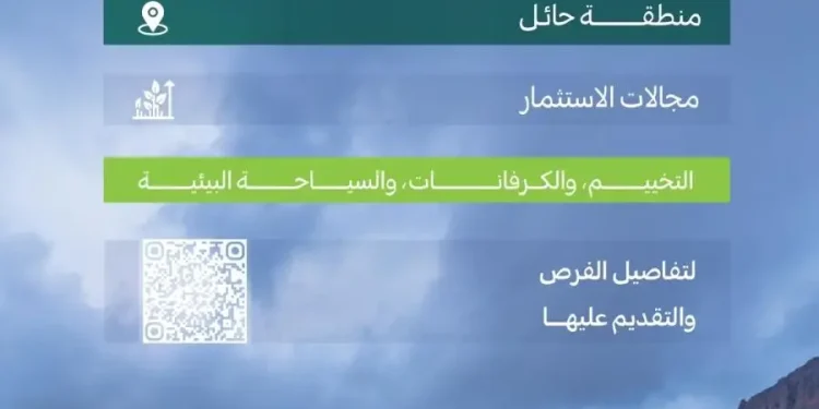 تنمية الغطاء النباتي تطرح 11 فرصة استثمارية في متنزهات حائل الوطنية