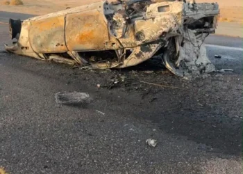 انقلاب مركبة واشتعالها على طريق القويعية–الدوادمي وإصابة قائدها