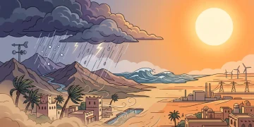 أمطار رعدية وبرد على 5 مناطق.. والمركز الوطني للأرصاد يحذّر من رياح نشطة