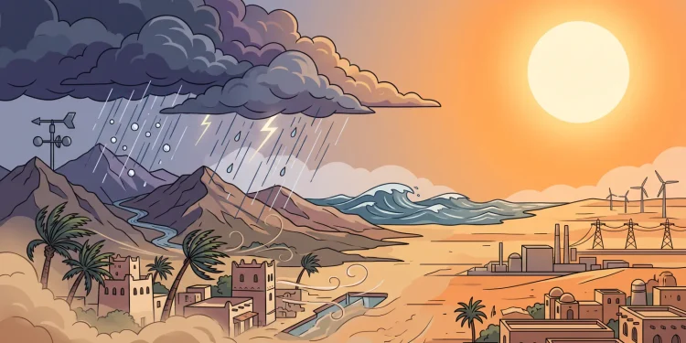 أمطار رعدية وبرد على 5 مناطق.. والمركز الوطني للأرصاد يحذّر من رياح نشطة