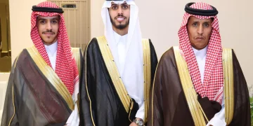 ماجد الهجلة يحتفل بزواجه في المدينة المنورة بحضور الشعراء والأقارب