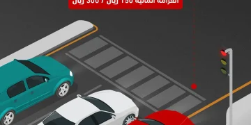 المرور يحذر: استخدام كتف الطريق أو مسار الالتفاف لتجاوز المركبات مخالفة مرورية