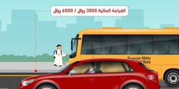 «المرور» يحذر: تجاوز حافلات النقل المدرسي عند توقفها مخالفة مرورية