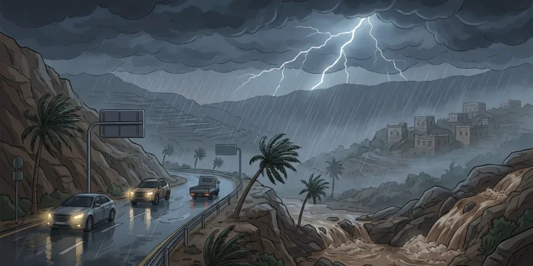 أمطار رعدية وسيول وبرد تضرب 5 مناطق سعودية اليوم