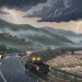 أمطار رعدية غزيرة وجريان سيول على عدة مناطق اليوم