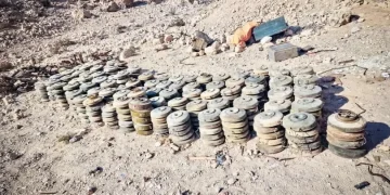 «مسام» ينزع 1.303 لغم وذخيرة من الأراضي اليمنية خلال أسبوع واحد