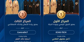 فريقان من مستشفى الملك عبدالعزيز التخصصي يحصدان جائزتين في هاكاثون الابتكار الصحي بالطائف
