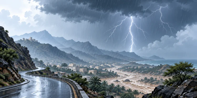 «الأرصاد»: أمطار رعدية غزيرة وسيول وبرد على 4 مناطق اليوم