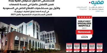 مستشفى الدكتور سليمان فقيه – جدة ضمن الأفضل عالميًا في خمسة تخصصات ويتصدر مستشفيات القطاع الخاص بالمملكة في أربعة منها وفق تصنيف Newsweek 2027