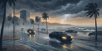 طقس الخميس.. أمطار رعدية وسيول وبرد ورياح نشطة وأتربة وضباب تضرب 10 مناطق