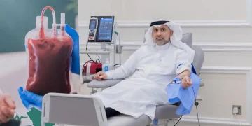 وزير الصحة يتبرع بالدم في انطلاق الحملة الوطنية السنوية لعام 2026