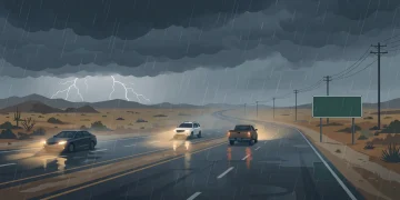“الأرصاد” يحذّر من رياح شديدة وسيول وبرد على منطقة حائل حتى 9 مساءً
