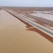 الشمري يوثق جويًا أولى سيول الموسم شرق طريف