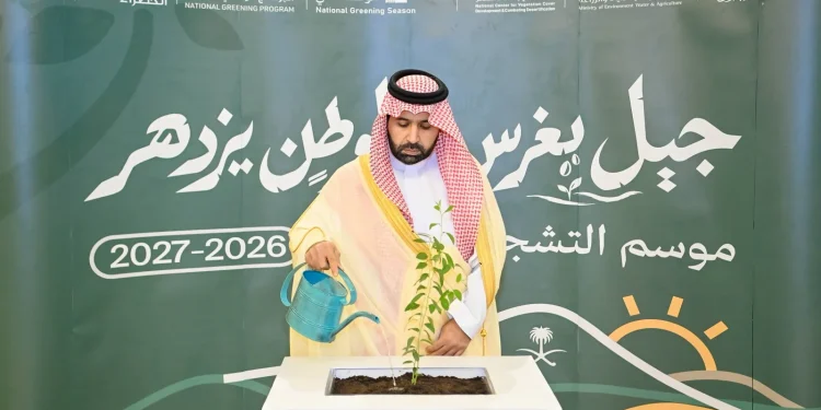 أمير جازان يُطلق موسم التشجير الوطني 2026 بشعار «جيل يغرس لوطن يزدهر»