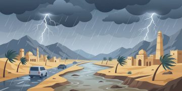 “الأرصاد” يحذّر من أمطار وصواعق رعدية على نجران حتى الـ 11 مساءً