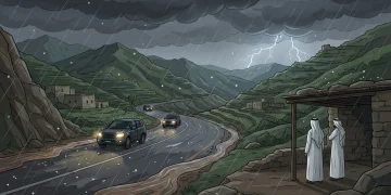 “الأرصاد” يحذّر من أمطار غزيرة وسيول وبرد على الباحة ورياح شديدة على حائل