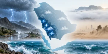 الأرصاد تحذّر من أمطار رعدية غزيرة وسيول على 10 مناطق