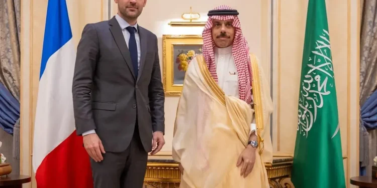 وزير الخارجية يستقبل نظيره الفرنسي ويبحثان العلاقات الثنائية والأوضاع الإقليمية