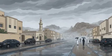 “الأرصاد” يرصد هطول أمطار على مكة المكرمة والطائف بلغت 23.6 ملم في الشرائع