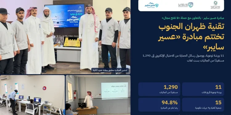 «عسير سايبر» تختتم أعمالها بـ 11 ورشة توعوية ووصول رسائلها إلى 1,290 مستفيداً بست لغات