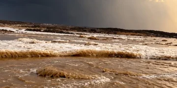 بالصور.. أمطار غزيرة وبرد يكسو جنوب طريف بالرداء الأبيض